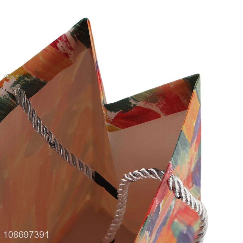 Hot items colorful paper gifts tote bag packaging bag for sale