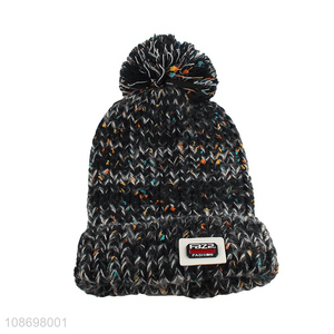 Most popular winter thickened warm acrylic beanies hat fashion hat for sale