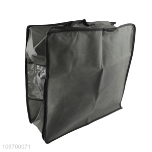 Wholesale dustproof zippered non-woven storage bag for clothes & quilts