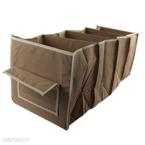 Hot sale foldable non-woven wardrobe closet storage box for clothes toys