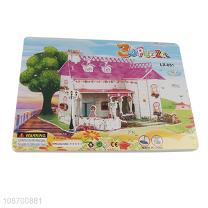 Good quality 33 pieces 3D Japanese style villa jigsaw puzzle toy