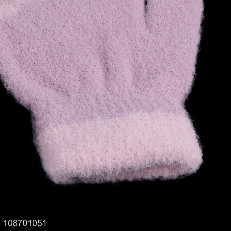 Good quality cartoon rabbit children polyester gloves for winter