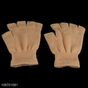 Best selling <em>winter</em> warm thickened half-finger <em>gloves</em> polyester <em>gloves</em> wholesale