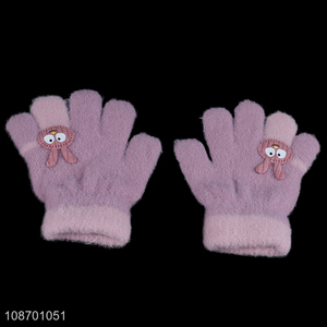 Good quality cartoon rabbit children polyester <em>gloves</em> for <em>winter</em>