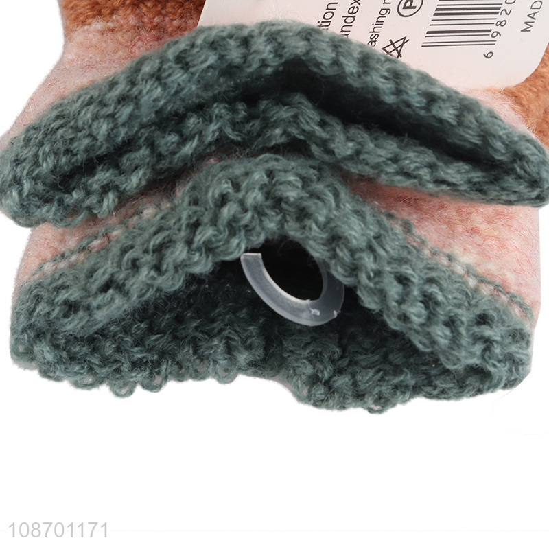 Latest products children polyester warm thickened gloves knitted gloves for sale