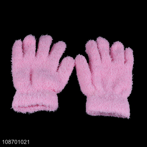 Hot selling winter warm thickened gloves girls outdoor gloves wholesale