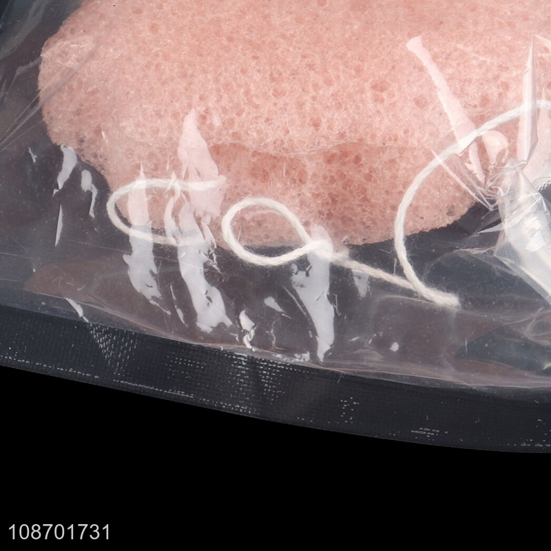 Good quality facial cleaning konjac sponge exfoliating cleansing tool