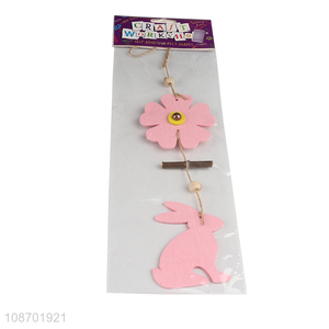 New product wooden Easter decorations Easter wall hanging ornaments