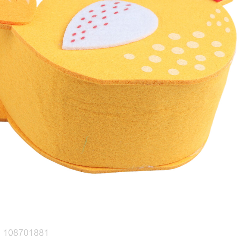 Factory supply Easter non-woven basket bird shape candy bag for kids