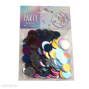 New product round metallic DIY confetti birthday party <em>balloon</em> stuffers