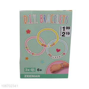 High quality colorful beads DIY <em>bracelet</em> making kit for kids girls