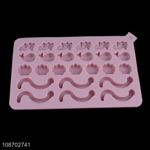 Good selling silicone reusable diy candy chocolate mold jelly mold wholesale