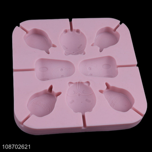 Top selling cartoon silicone mini ice popsicle mold candy chocolate mold