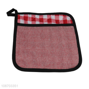 Top sale kitchen polyester <em>pot</em> mat <em>pot</em> holder with pocket