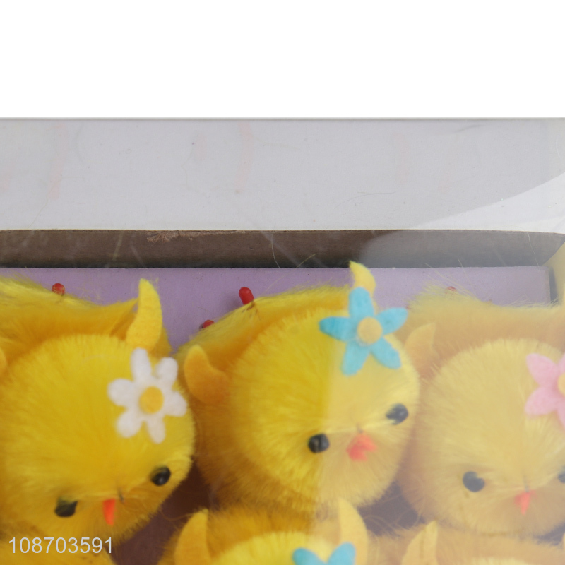 Wholesale mini Easter chicks fluffy Easter chickens Easter cake decoration