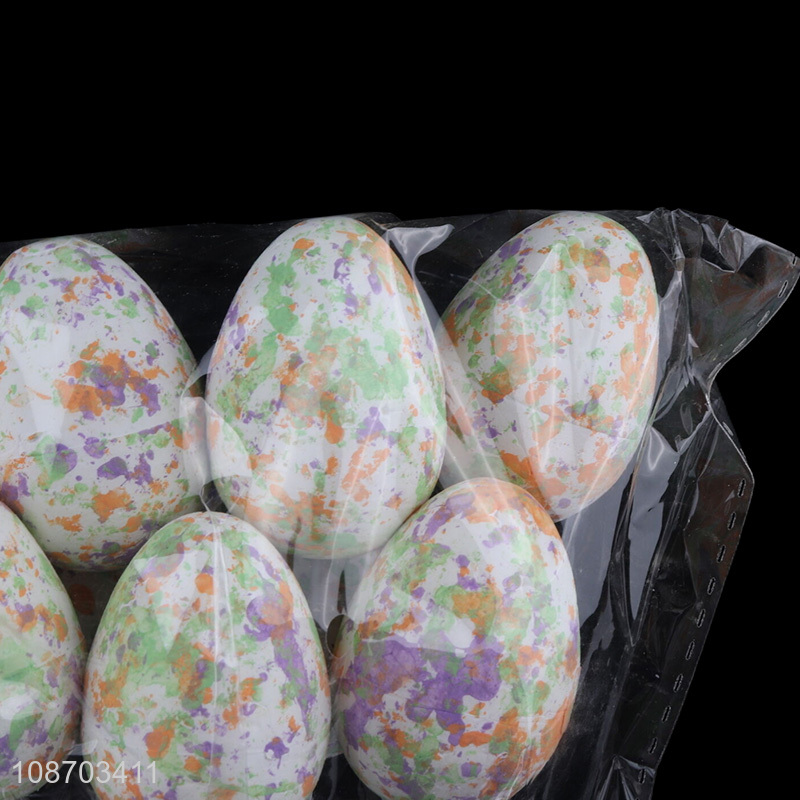 Factory price foam Easter eggs picks for Easter wreath home decoration