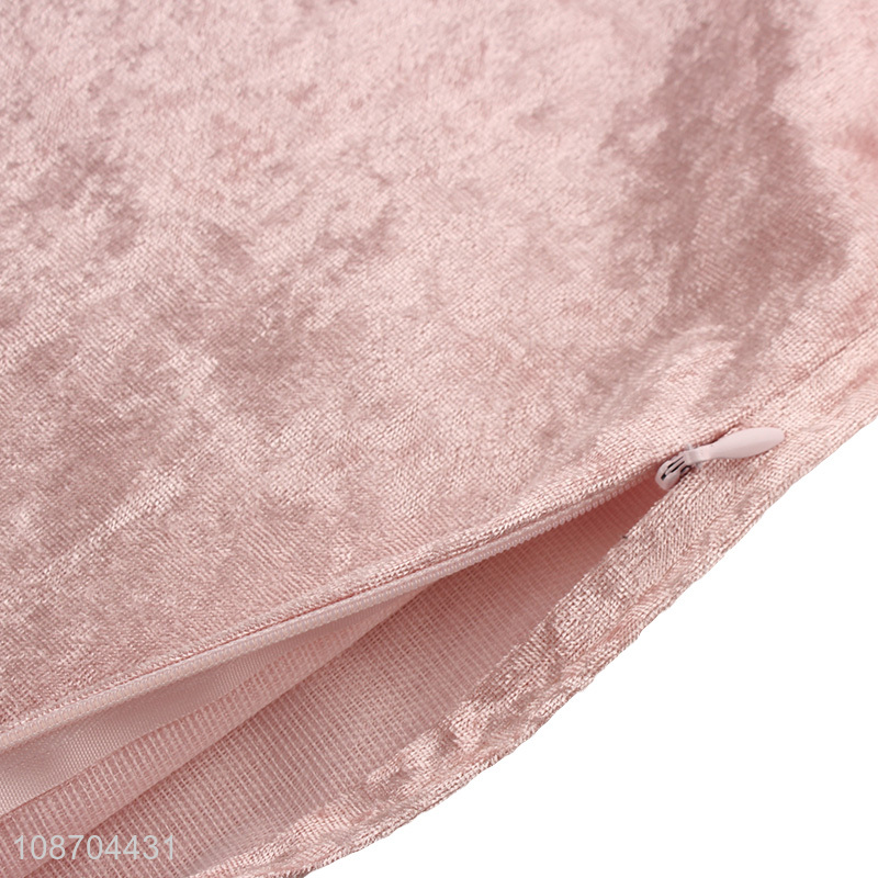 High quality soft velvet throw pillow case cushion cover for sofa