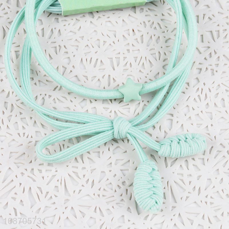 Most popular candy colored stretch hair ties women hair accessories