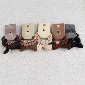 New design no crease no damage hair ties hair bands for women girls