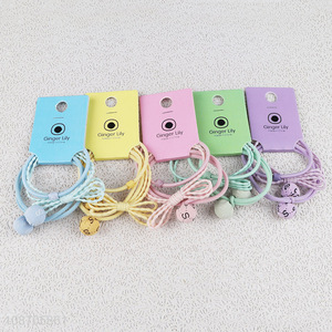 New arrival candy colored elastic hair rings hair ties for girls