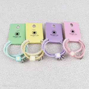 China factory candy color elastic <em>girls</em> <em>hair</em> ring <em>hair</em> rope for <em>hair</em> <em>accessories</em>