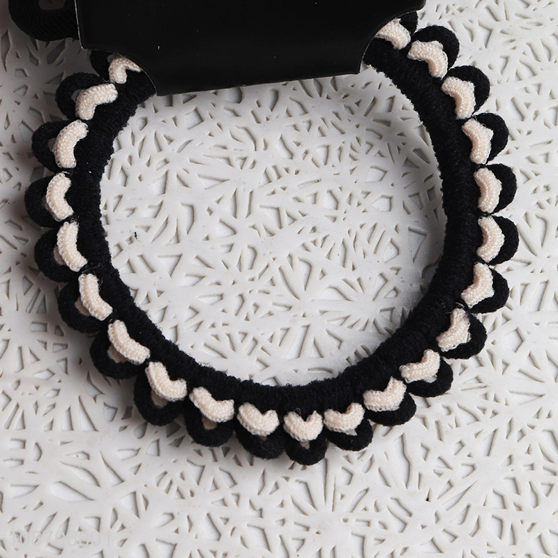 Factory price elastic rubber band rope fashion hair rope set for girls