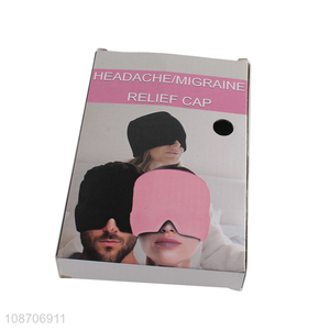 Wholesale migraine headache relief hat gel ice head wrap for puffy eyes