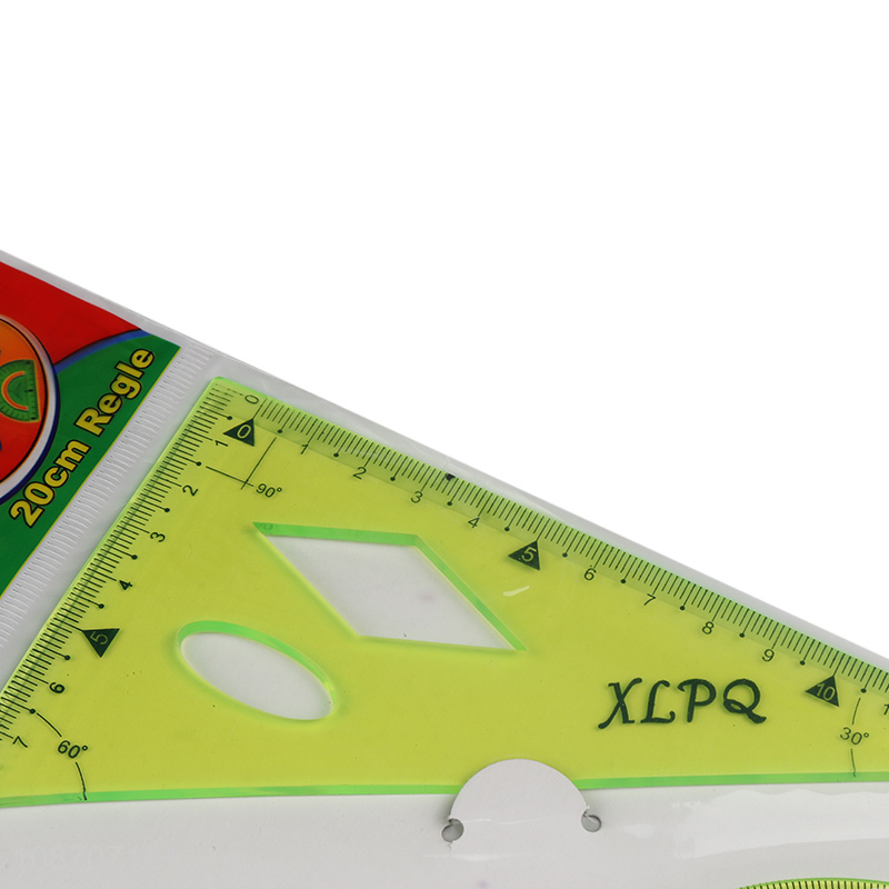 High quality 3pcs flexible ruler set measuring tools for kids students