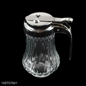 Factory price glass condiment bottle oil pot for kitchen gadget