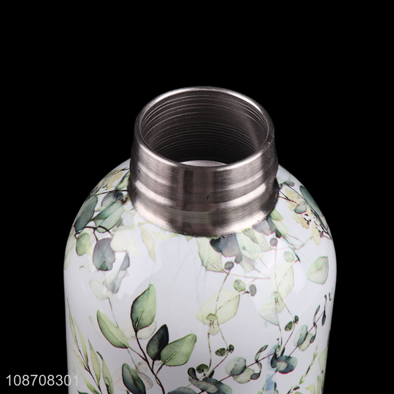 Hot selling printed stainless steel vacuum insulated water bottle drinking bottle