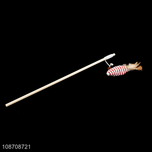 Good price cats pet interactive toys wooden stick <em>cat</em> teaser <em>toy</em>