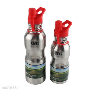 Wholesale portable leakproof stainless steel water bottle for outdoor sports