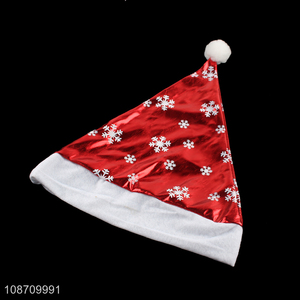 High quality non-woven fabric Christams hat santa hat for men and women