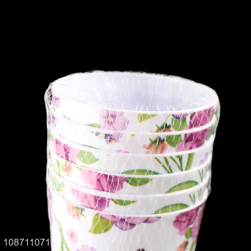 China factory 6pcs flower pattern water cup drinking cup for sale