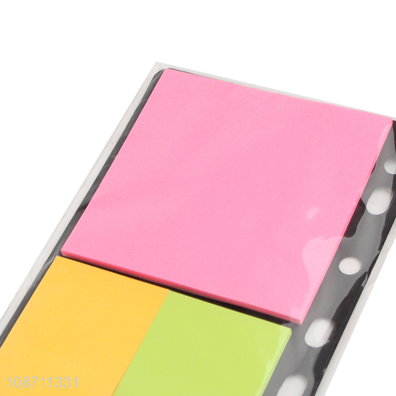 Hot selling fluorescent colored different shapes markers sticky note