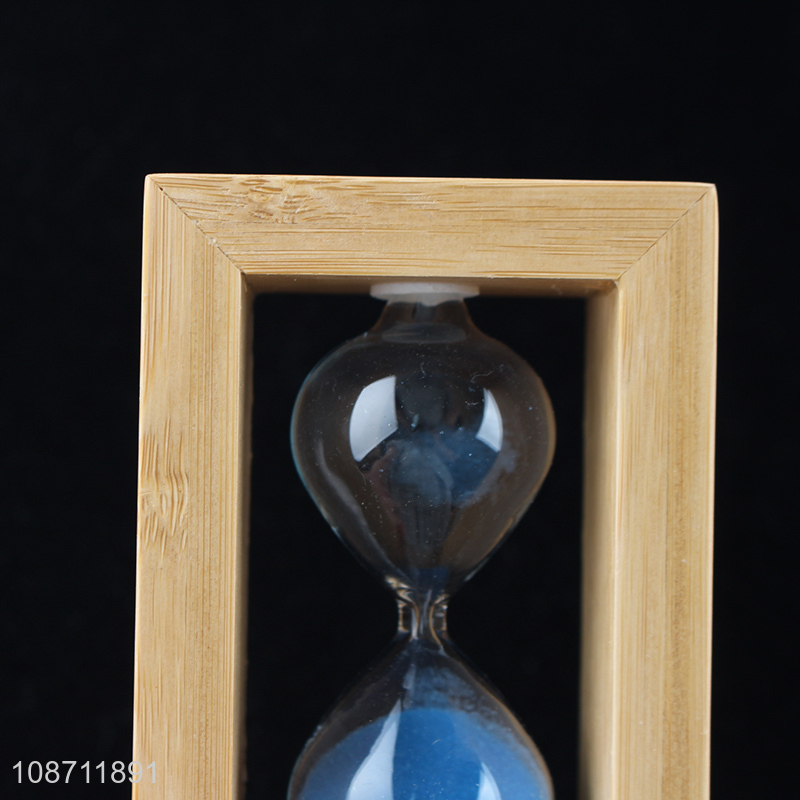 Hot selling wooden frame glass hourglass sand timer sand clock