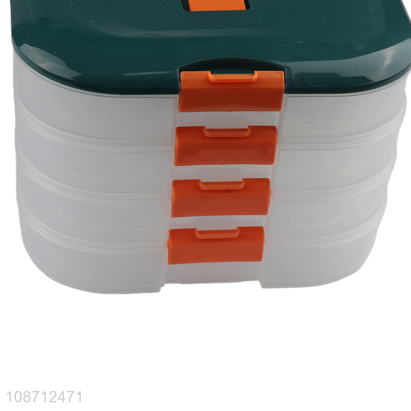 Yiwu market multi-layer dumpling storage box freezer box for sale