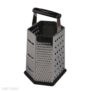 Top sale stainless steel 6sides home restaurant vegetable grater wholesale