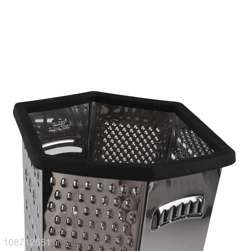 Top selling stainless steel kitchen gadget vegetable grater with anti-slip handle