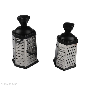 Good quality stainless steel 6sides kitchen gadget vegetable grater for sale