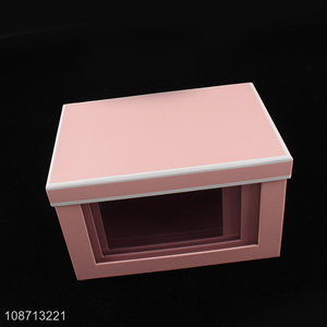 China imports custom preserved flower wrapping gift box with pvc window