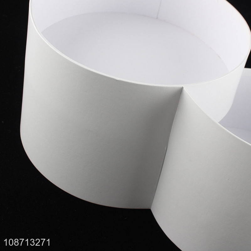 Hot selling round 2-tier flower arrangement box gift box with window