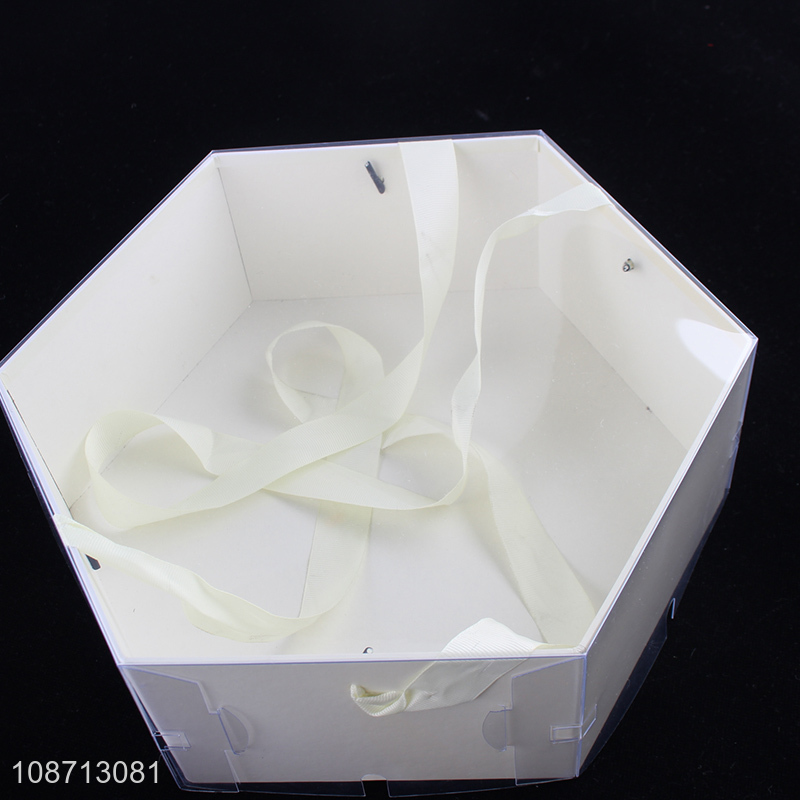 High quality cardboard gift wrapping box preserved flower box wholesale