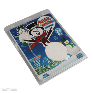 Good quality magic growing crystal Christmas snowman Xmas table <em>centerpiece</em>