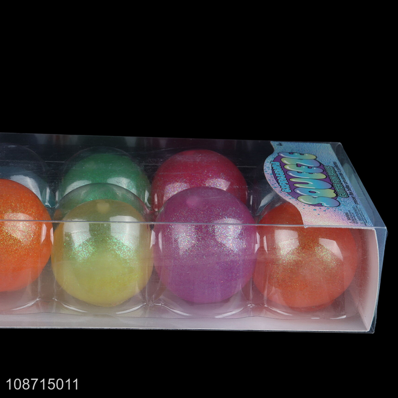 China wholesale glitter fun ball toys squeeze ball vent toys for kids