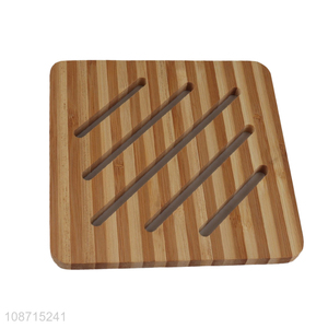 Good quality square bamboo heat <em>insulation</em> pad pot holder <em>cup</em> coaster