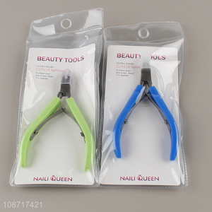 OEM ODM cuticle cutters pedicure manicure tools with non-slip silicone handle