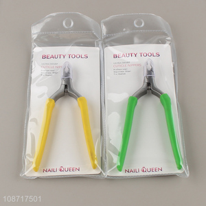 High quality professional <em>stainless</em> <em>steel</em> cuticle nipper for home & <em>nail</em> salon