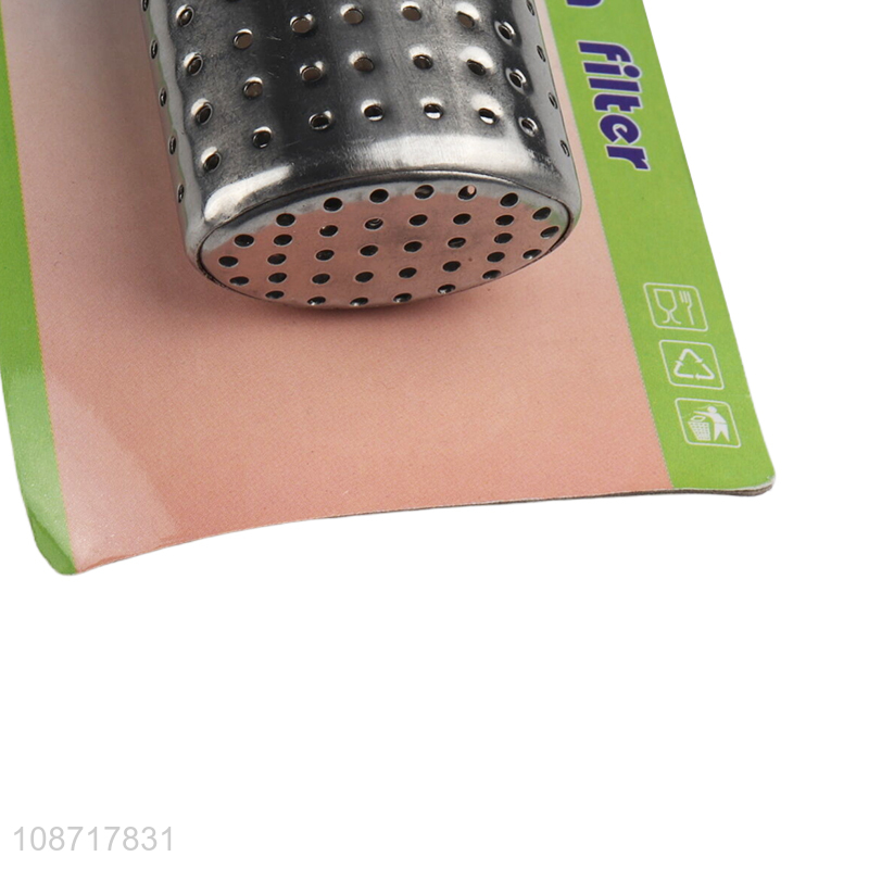 High quality stainless steel tea infuser strainer with plastic handle