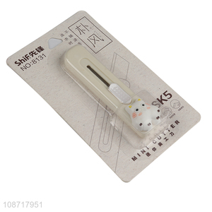 Wholesale cute mini utility knife box opener cutter snap-off paper cutter